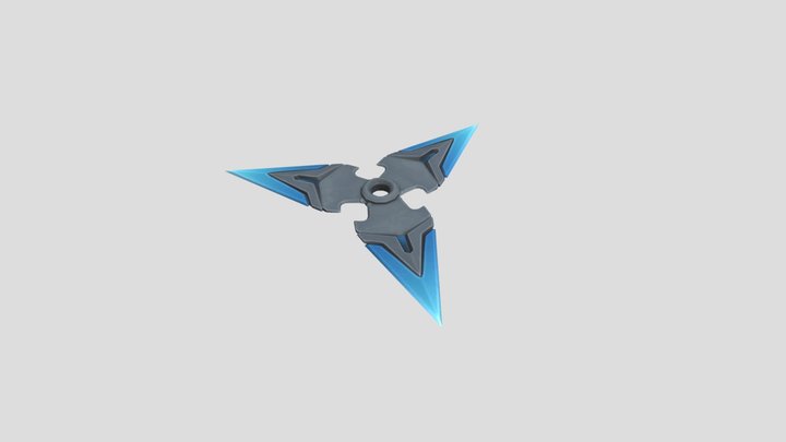 Genji's Shuriken: Carbon Skin – Free 3D Model STL