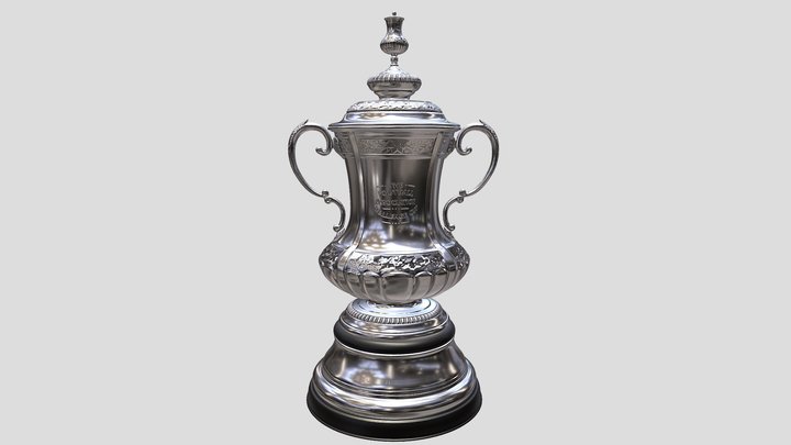 English FA cup trophy award 3D Model