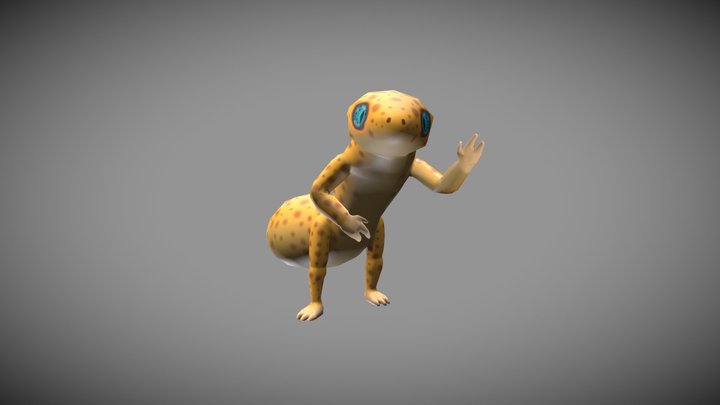 Leopard Hunter 3D Model