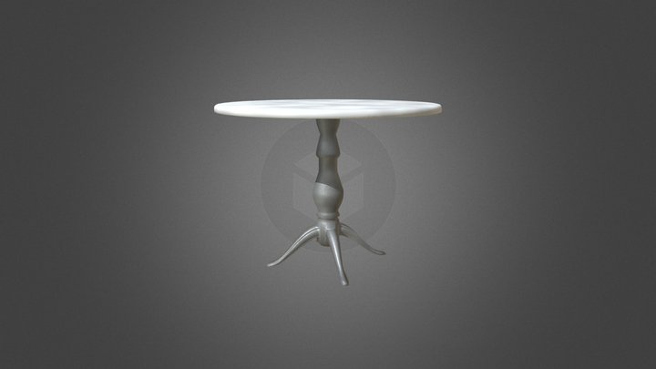 Medium Small Round Table 3D Model