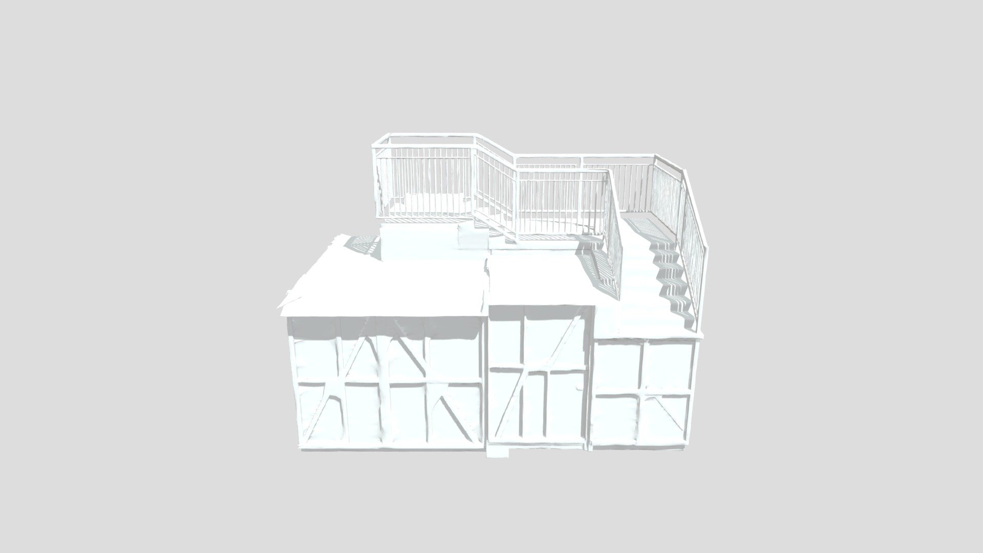 Modern Rooftop Structure - Download Free 3D model by pouydesseau ...