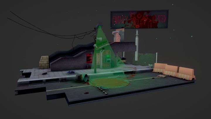 Urban Murder Scene 3D Model