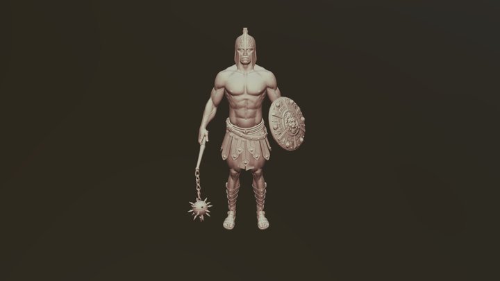 Gladiator_Lowpoly 3D Model