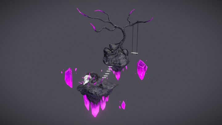 Crystal Island 3D Model