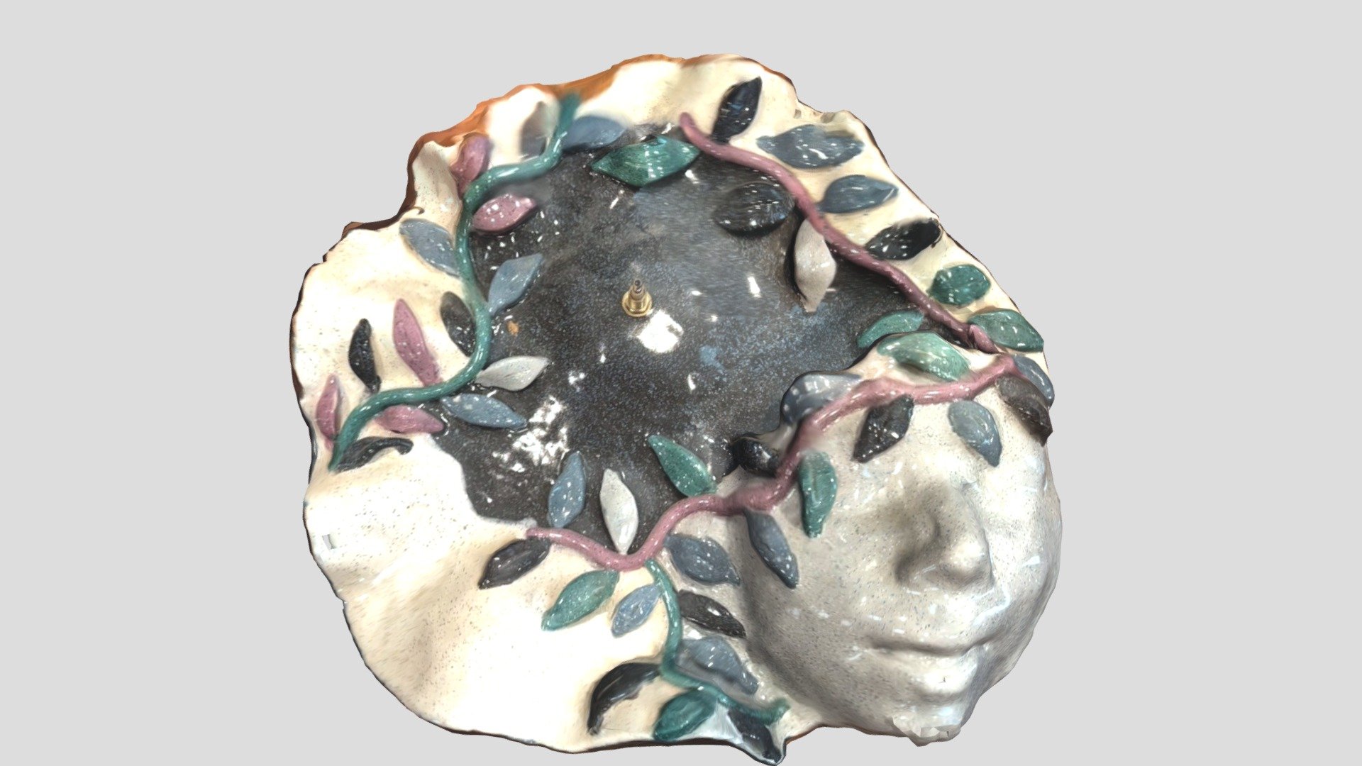 Face Model Clock Pottery