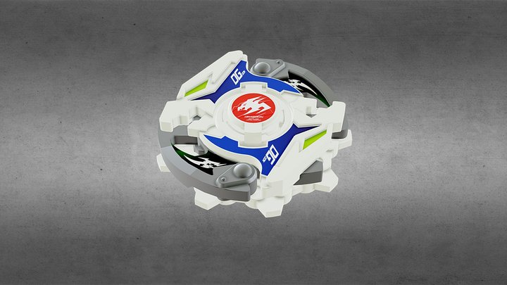 Beyblade Dragoon MF (ドラグーンMF) - 3D model by rtql8d