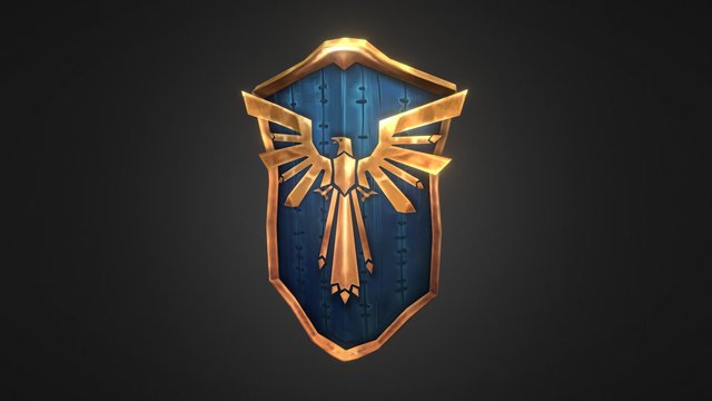 Fanart Shield In Blizzard Style 3D Model