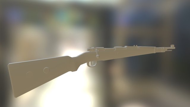 Kar98k Rifle 3D Model