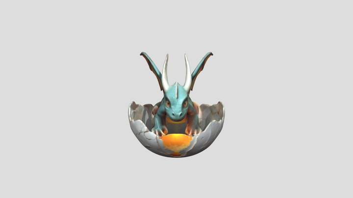a dragon baby 3D Model