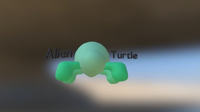 Alien Turtle 3D Model