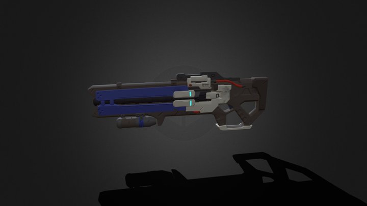 Weapon Soldier 76 3D 3D Model
