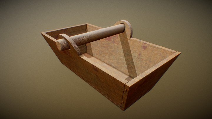 CESTO LEGNO 3D Model