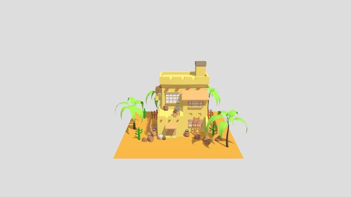 Desert Enviroment 3D Model