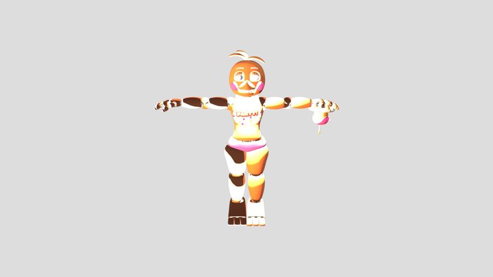 Image To Stl.com_ Toy Chica_REMASTER 3D Model