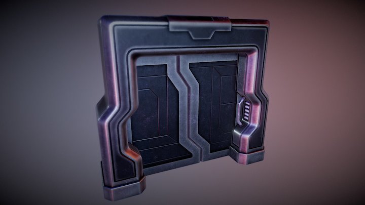 Sci-fi Doors 3D Model