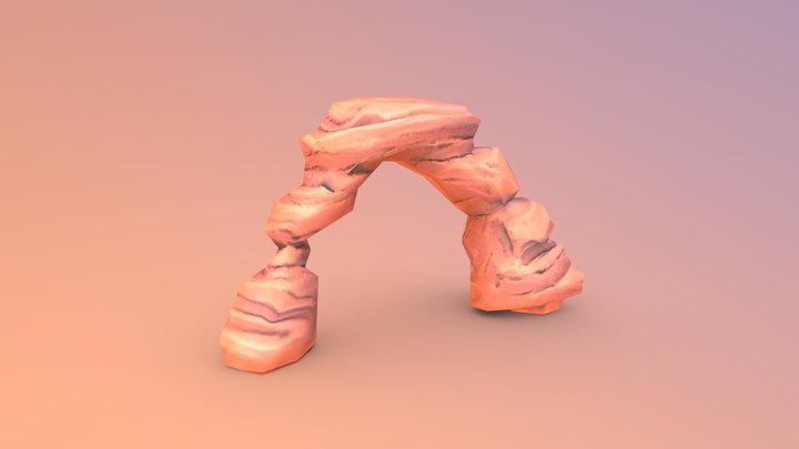 Desert Rock Arch 3D Model