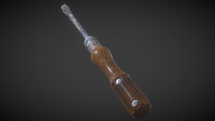 Victorian Screw Driver 3D Model