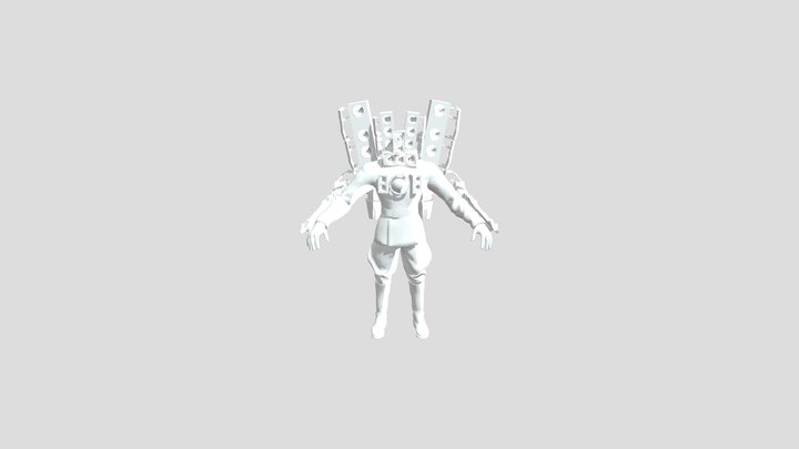 Улученый Титан спикер мен. 3D Model