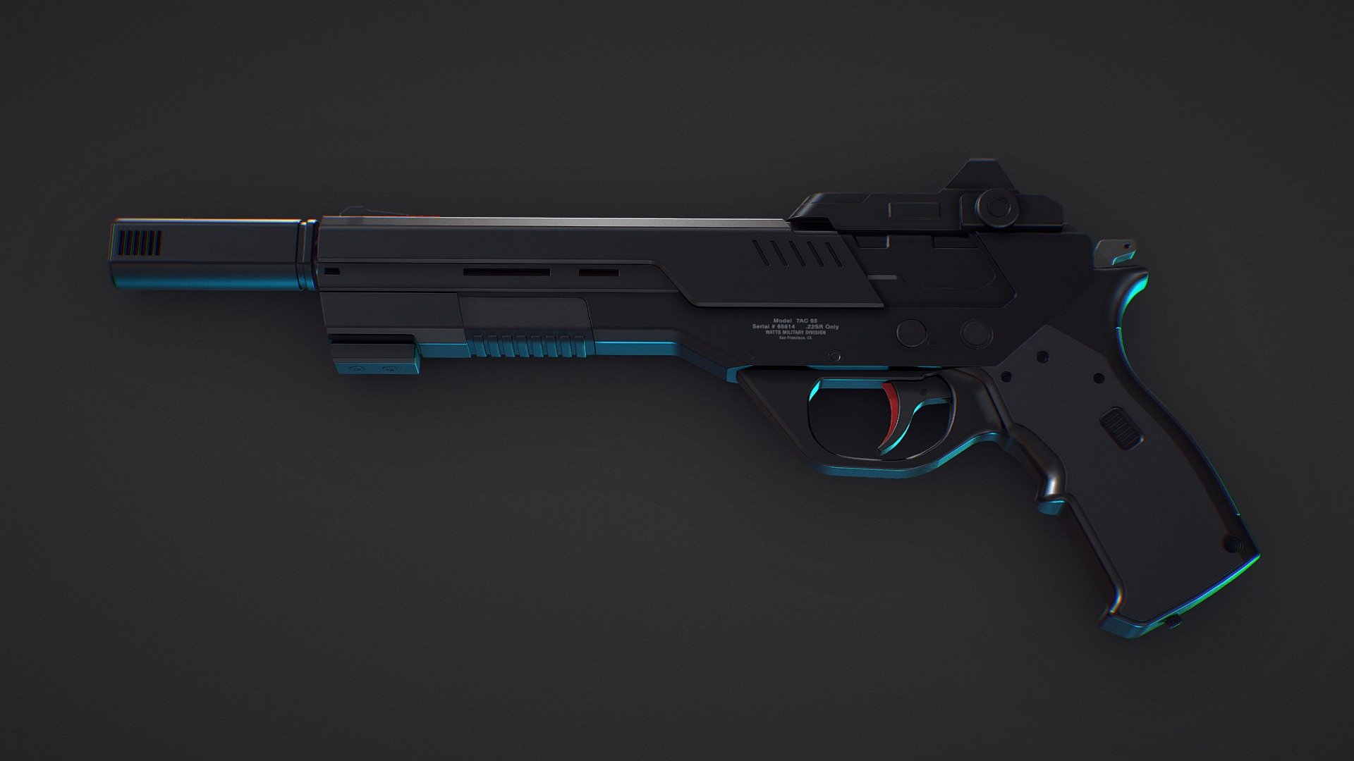 SCIFI Pistol - Buy Royalty Free 3D model by re1monsen [f8bf69e ...