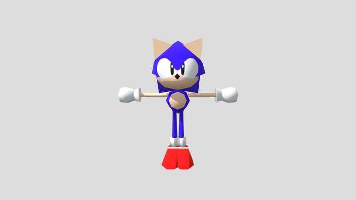 Sonic Sonic Jam Ending Style 3D Model