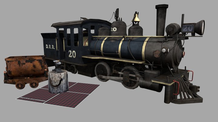 DAE 5 Finished Props - Forest Loner 3D Model