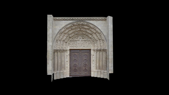 Porte de la Cathédrale Saint Denis 3D Model