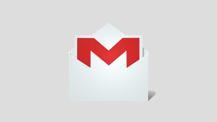 Old Gmail Logo 3D Model