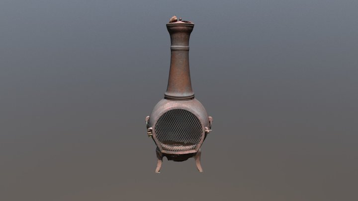 Chiminea w/o ground 3D Model