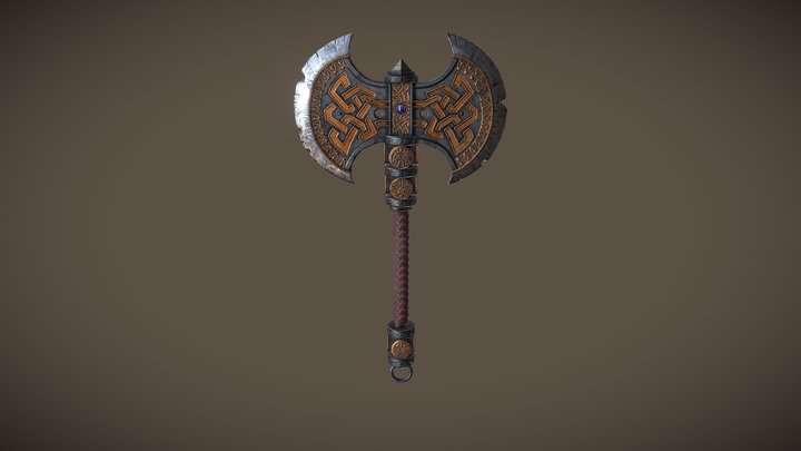 Dwarven Axe 3D Model