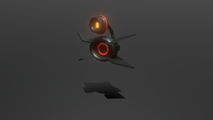 Killer Drone with Laser Buster 3D Model
