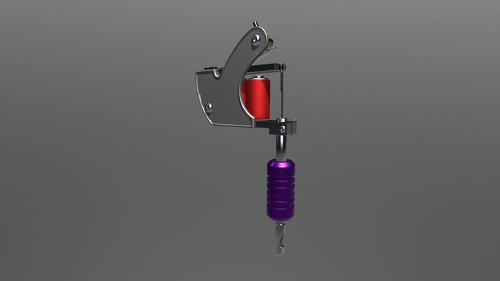 Tattoo Gun 1 3D Model