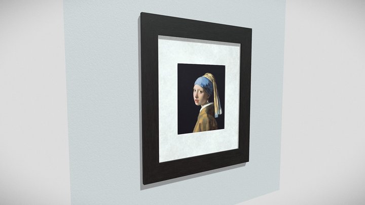 Girl with a Pearl Earring 3D Model