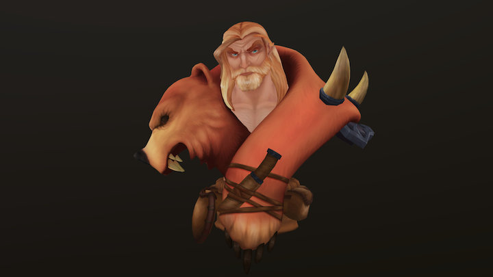Brush Forge Bust. Torin Ragnulf 3D Model