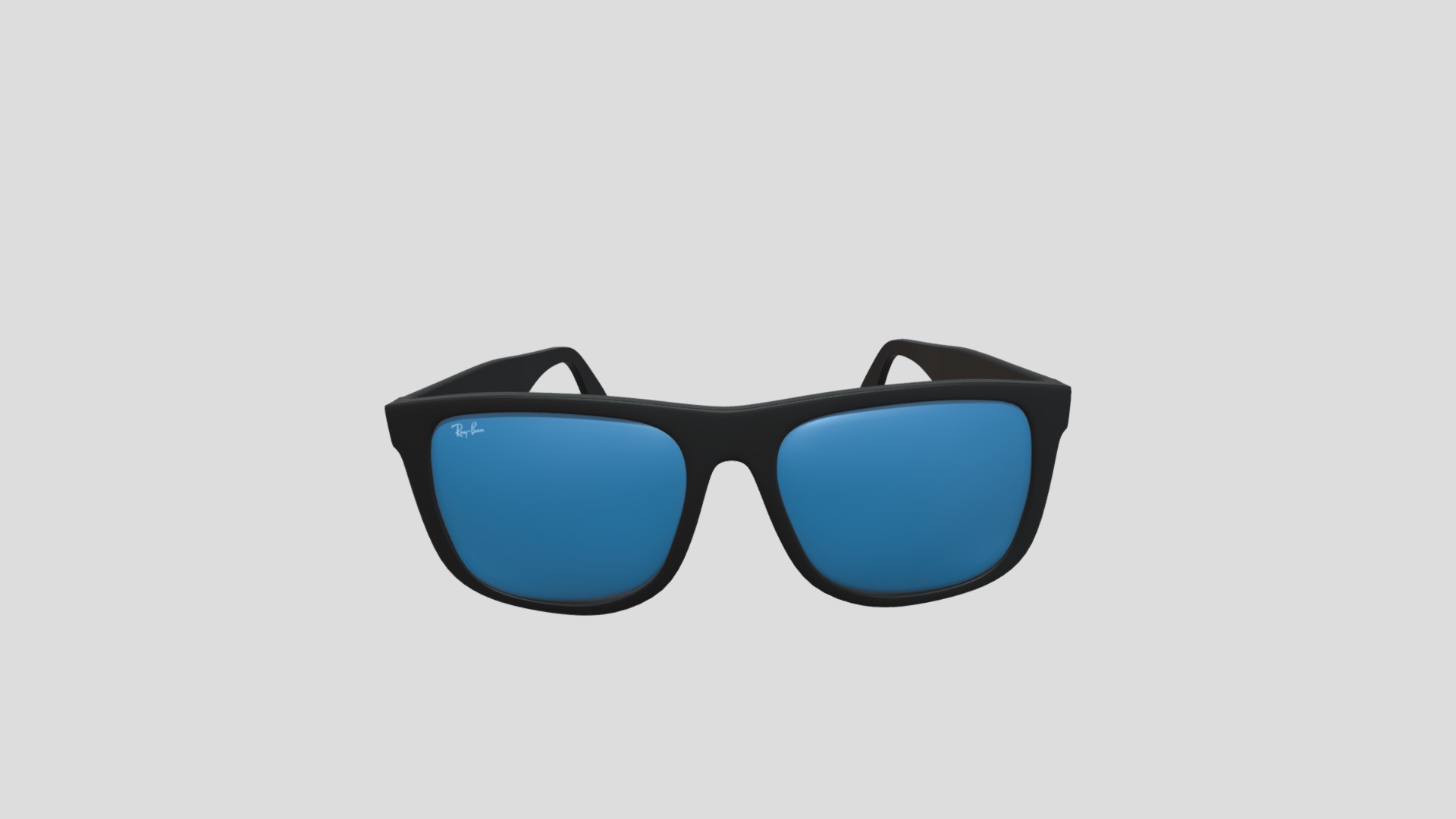 3D model Fashion RayBan Sunglasses with Blue Mirror - This is a 3D model of the Fashion RayBan Sunglasses with Blue Mirror. The 3D model is about a pair of sunglasses.