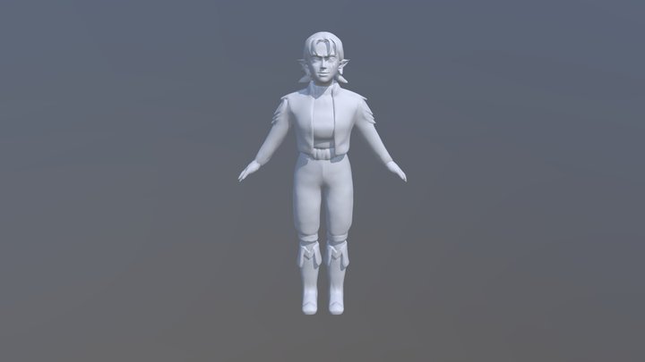 Elf character WIP 3D Model
