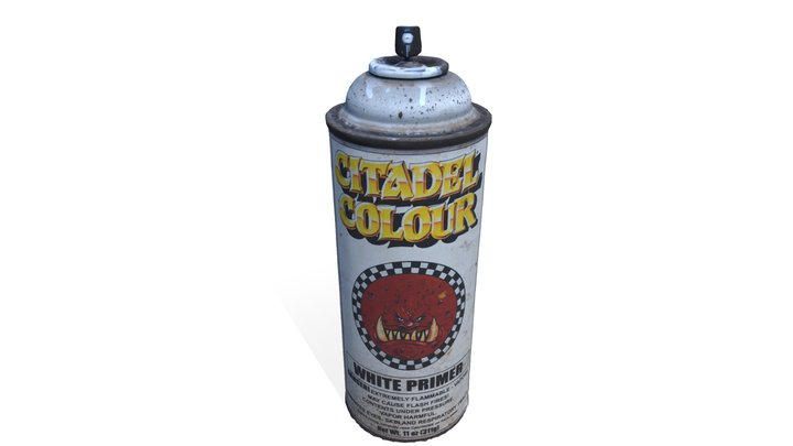 Spray Paint Can Scan 3D Model