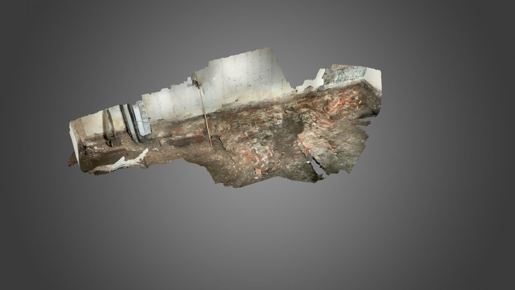 Stadsmuur Berewouthof 21, lidarscan