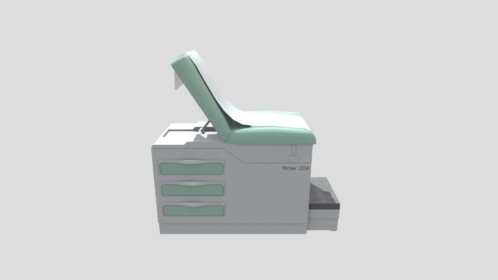 Doctor's Office Examination Table 3D Model