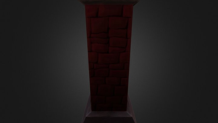 Dungeon Column 3D Model