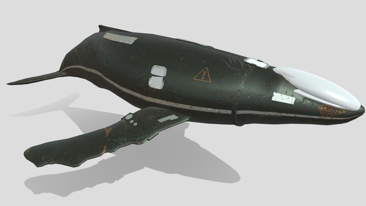 Mechanical Whale 3D Model