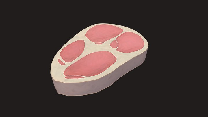 Stylized Steak 3D Model
