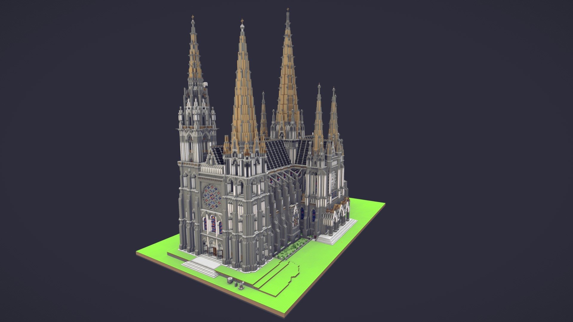 Chartres Cathedral 3D model by ihmemies (ihmemies