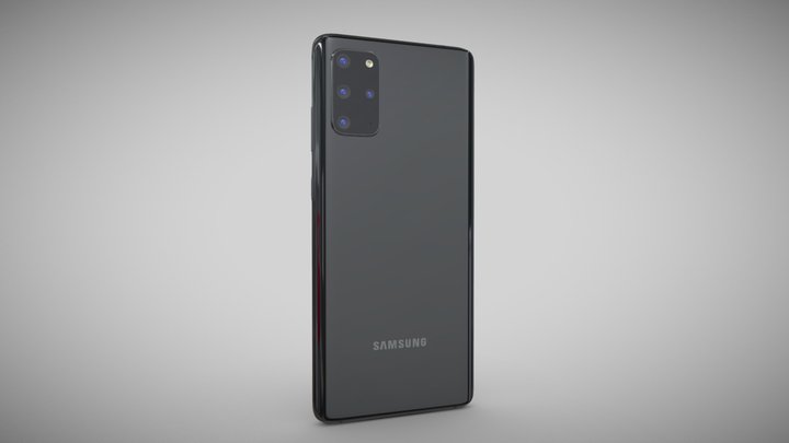 Samsung Galaxy S20 Plus black 3D Model