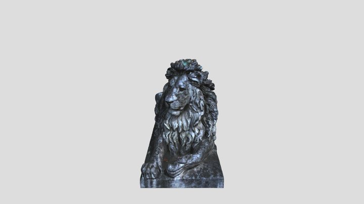 Löwe Highpoly | Justizgebäude Ulm 3D Model