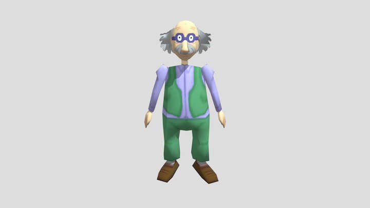 PlayStation - Rugrats Totally Angelica - Grandpa 3D Model