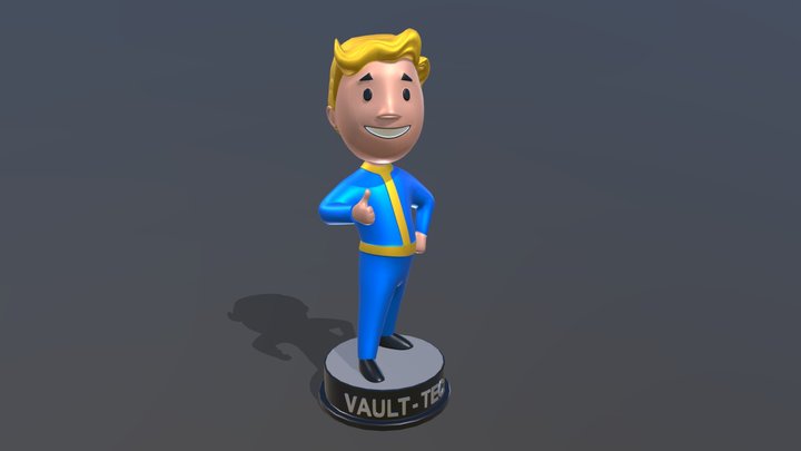 Vault-Boy 3D Model