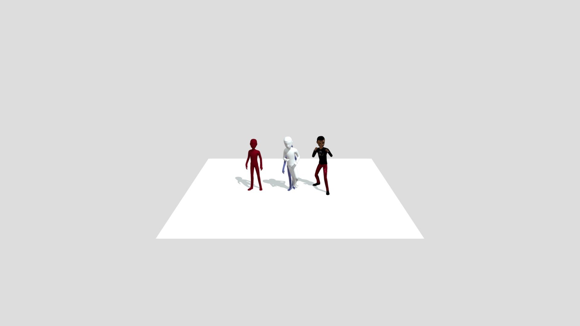 Rigged Paint 3D Mans