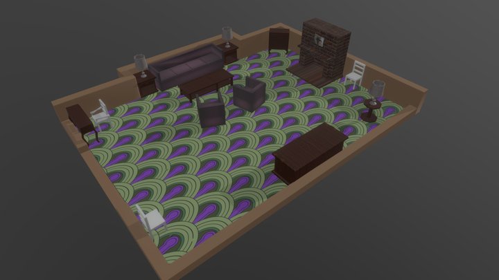 Shining - Room 237 - Low poly 3D Model