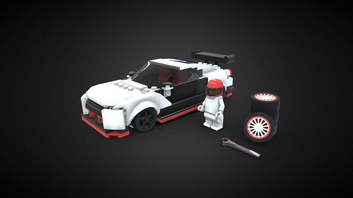 LEGO Speed Champions - Nissan GTR Nismo - 76896 3D Model