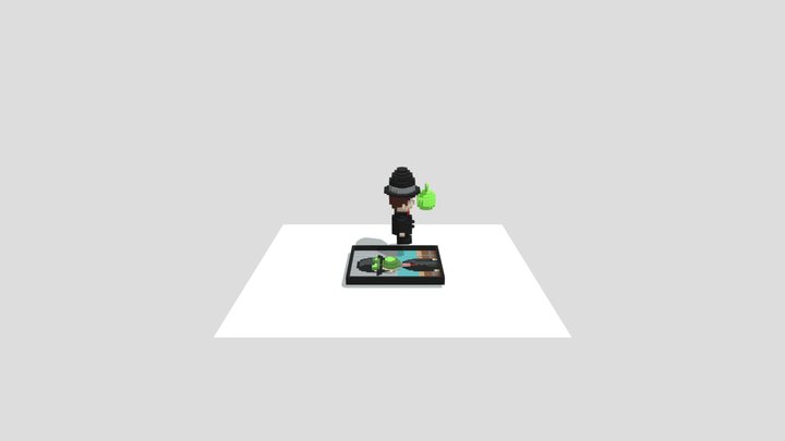The Son Of Man Voxel 3D Model